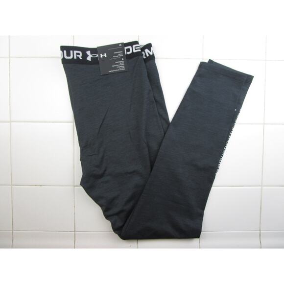 Under Armour ColdGear Mid Rise Full Length Twist Leggings Black Women's Large - Picture 2 of 5